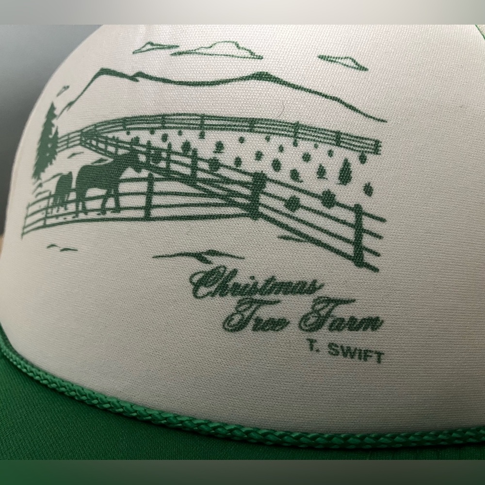 Taylor Swift ULTRA RARE Christmas Tree Farm Trucker Hat Cap Swiftie Gift NWOT - Picture 3 of 7